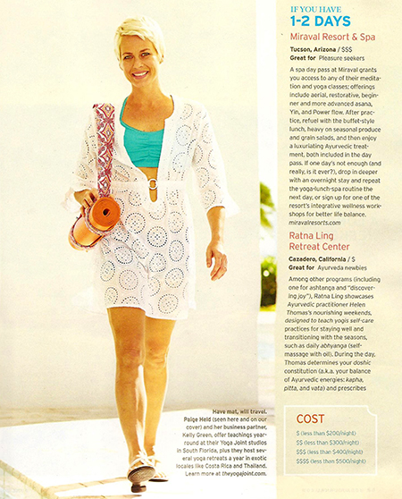 Barefoot Hybrid Eco Mat in Yoga Journal